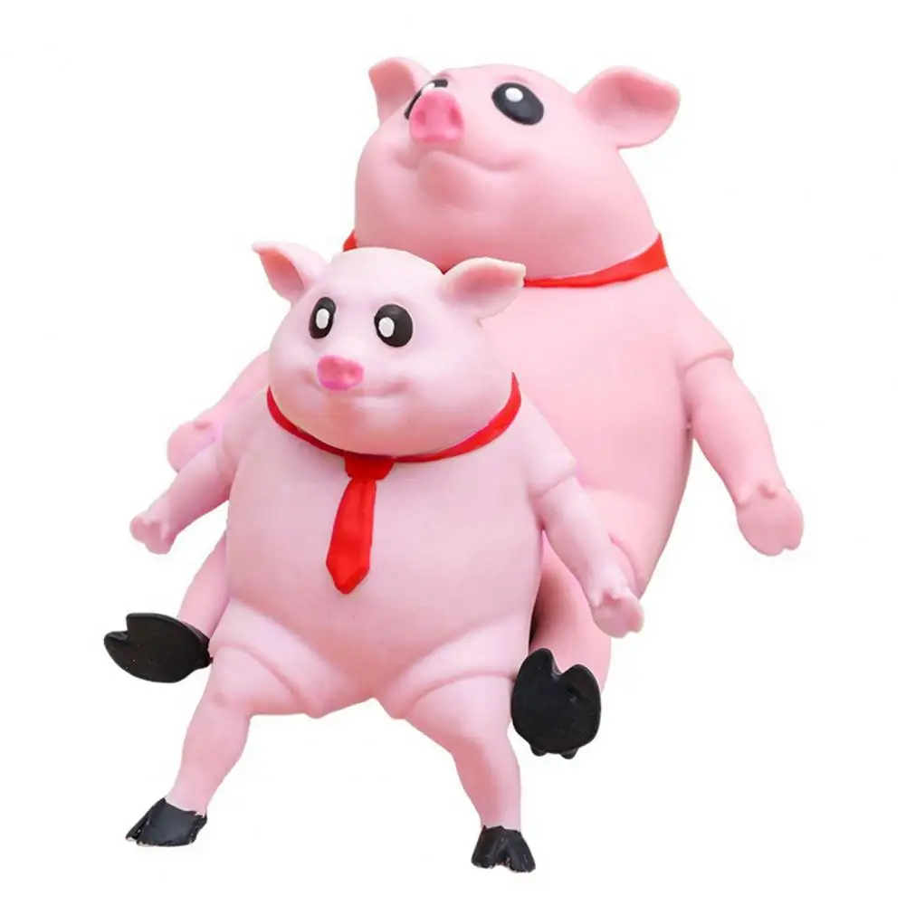 Розовая игрушка для выжимания свиньи Медленный Отскок Мягкая TPR Игрушка для снятия стресса Сенсорная Кукла-животное Хлюпающая игрушка Подарок на День рождения