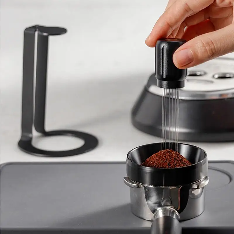 Магнитная мешалка для кофе 0,4 мм, инструмент для раздачи Эспрессо, Нескользящая насадка для рук Бариста, инструмент для раздачи кофе для домашней кухни, кафе