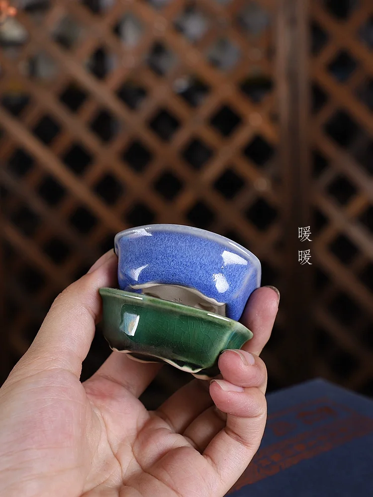 Фарфоровый горшок для бонсай Традиционные китайские суккуленты Украшение сада